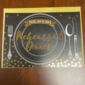 Rehearsal Dinner Invitations new in box!